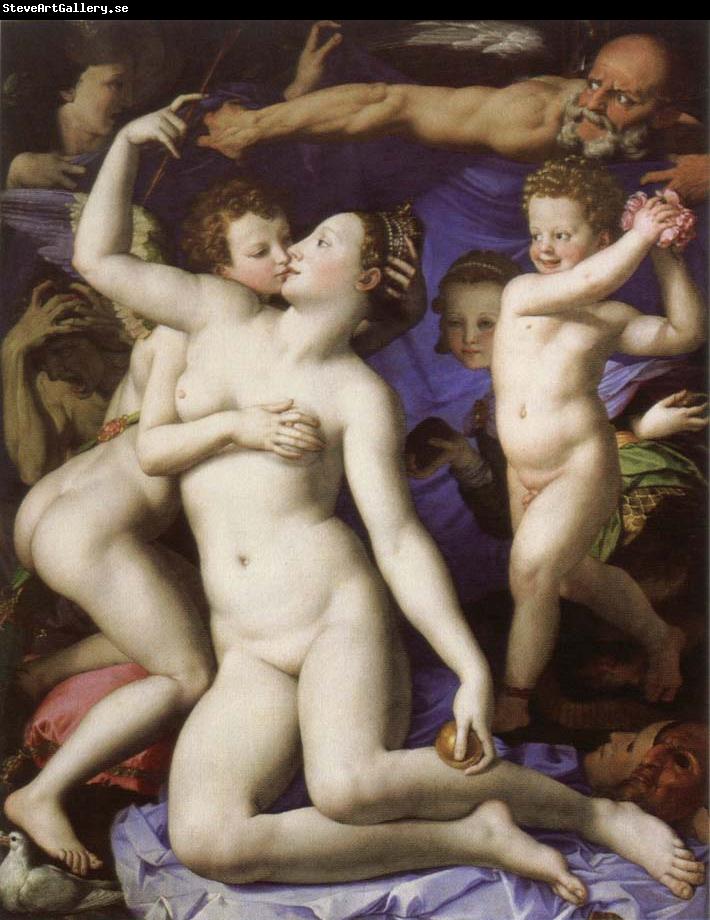 Agnolo Bronzino an allegory with venus and cupid